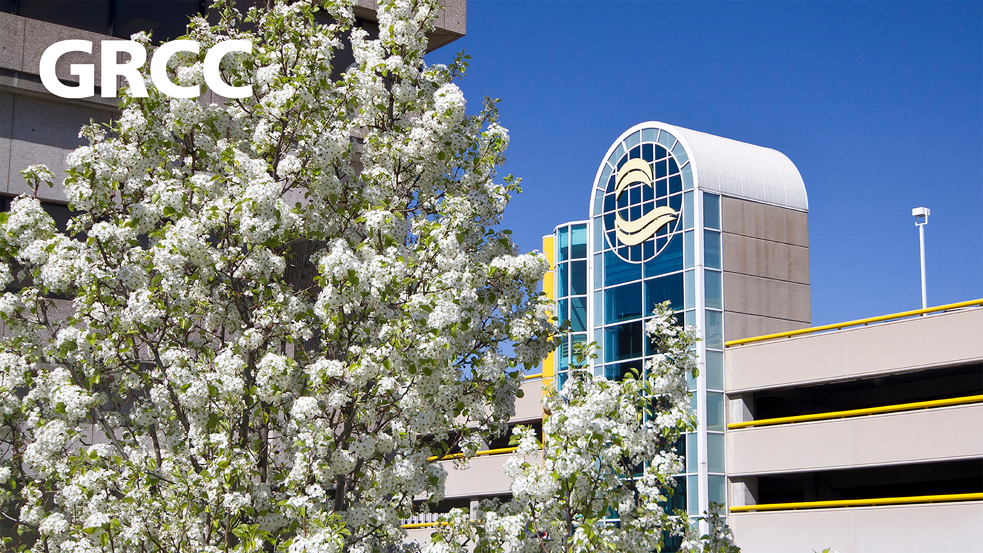 GRCC campus in the spring