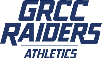 GRCC Raiders logo with Athletics written underneath.