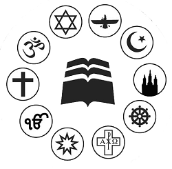 Symbols for various international religions.