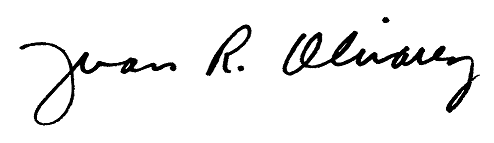 Juan Olivarez's signature
