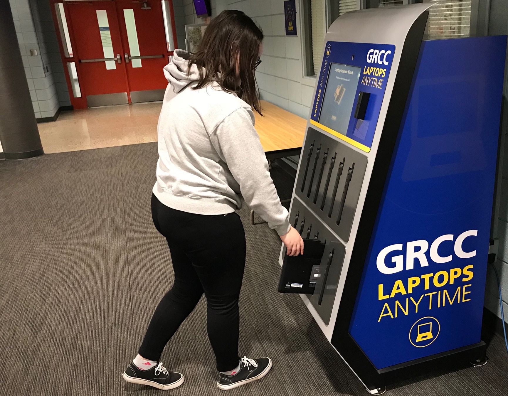 Vending machine provides laptops for GRCC students Grand Rapids