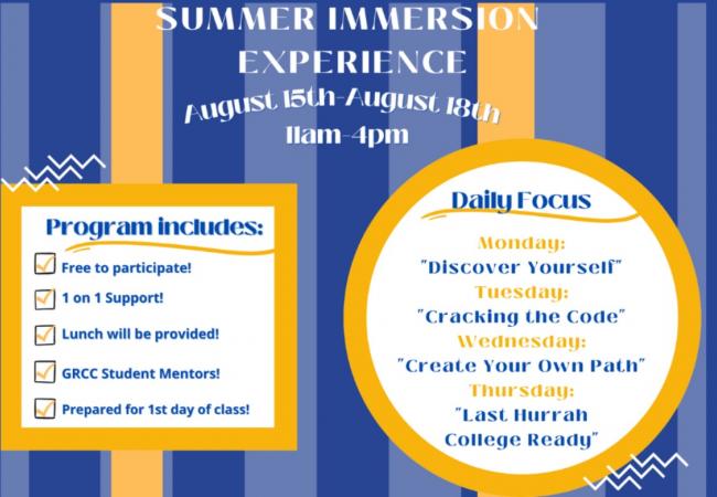 New to College Summer Immersion Experience