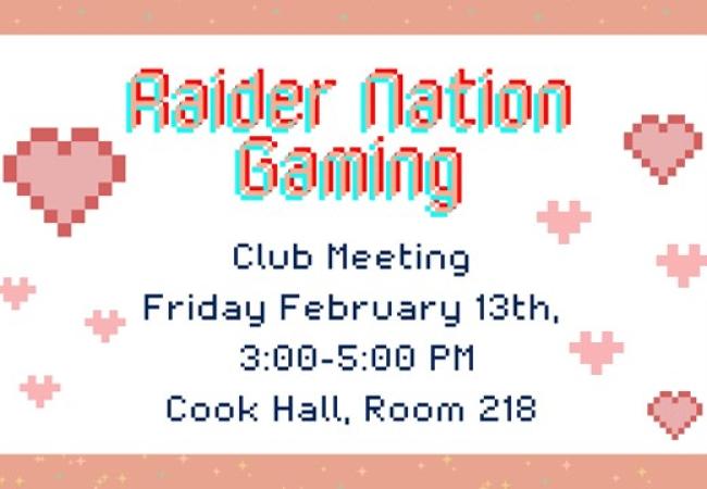 Raider Nation Gaming Weekly Meeting