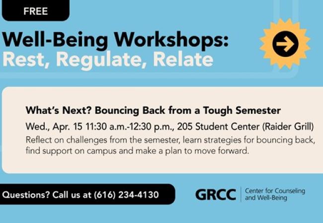 What's Next? Bouncing Back from a Tough Semester