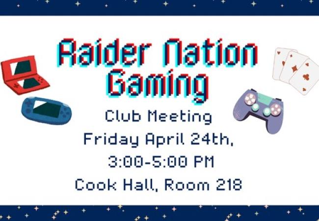 Raider Nation Gaming Club Meeting 