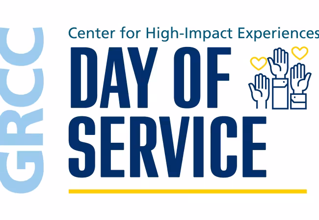 GRCC Center for High-Impact Experiences Day of Service Logo