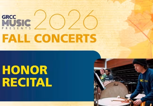 GRCC Music Presents: Student Honor Recital