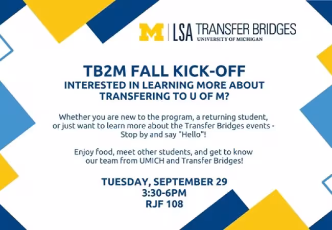 Transfer Bridges to UMICH Kick-off!