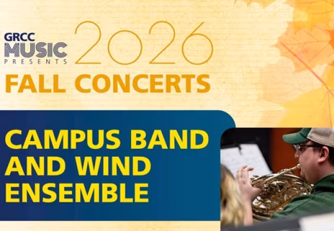 GRCC Music Presents: Campus Band and Wind Ensemble Concert