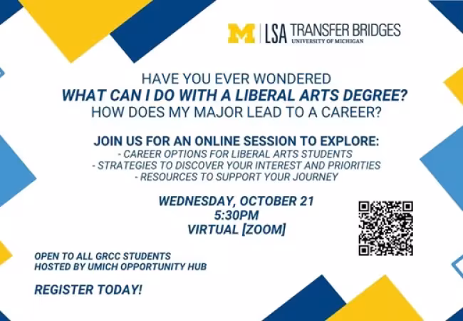 Liberal Arts Degree Exploration Workshop