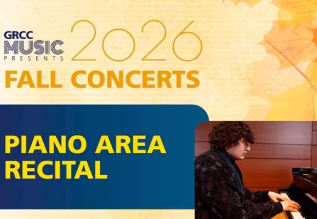 GRCC Music Presents: Piano Area Recital