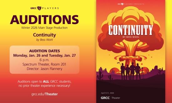 GRCC Players Auditions: CONTINUITY