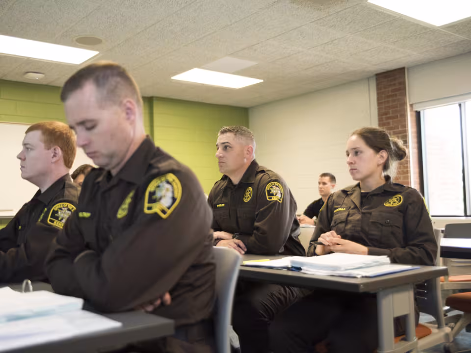 Criminal Justice students in classroom