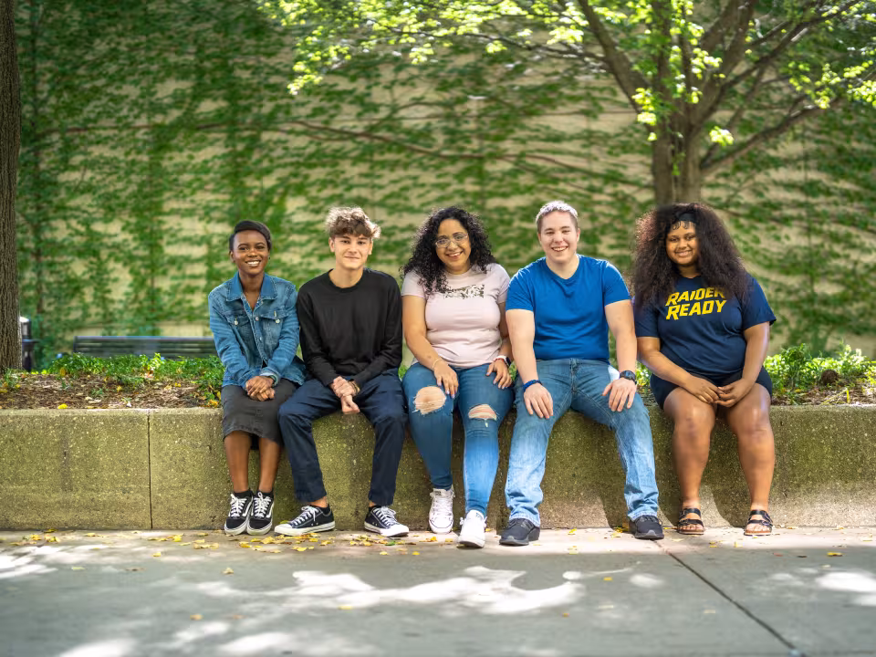 Students on campus