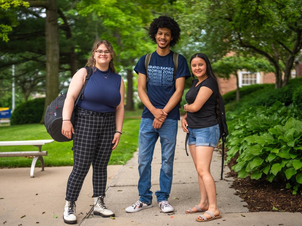 GRCC students on the DeVos Campus