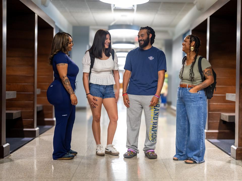 GRCC students in RJF Hall