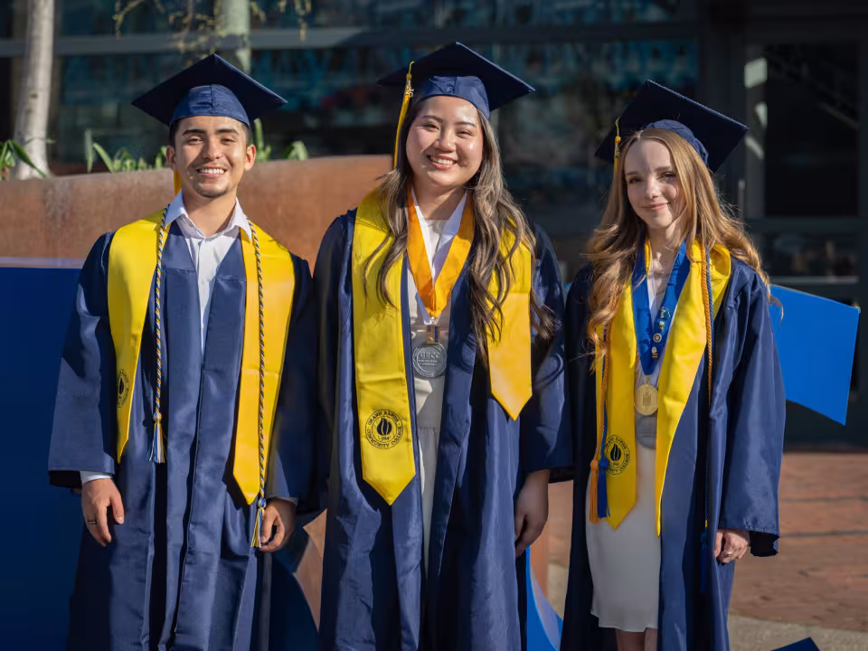 GRCC graduates in regalia