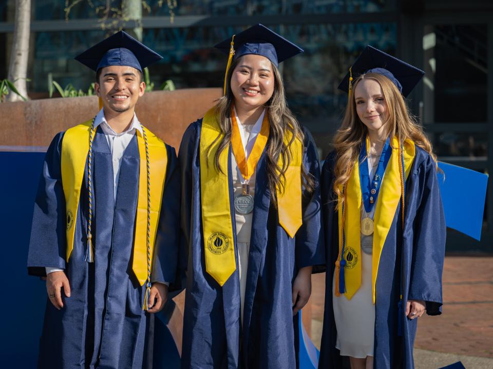 GRCC graduates in regalia