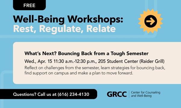 What's Next? Bouncing Back from a Tough Semester