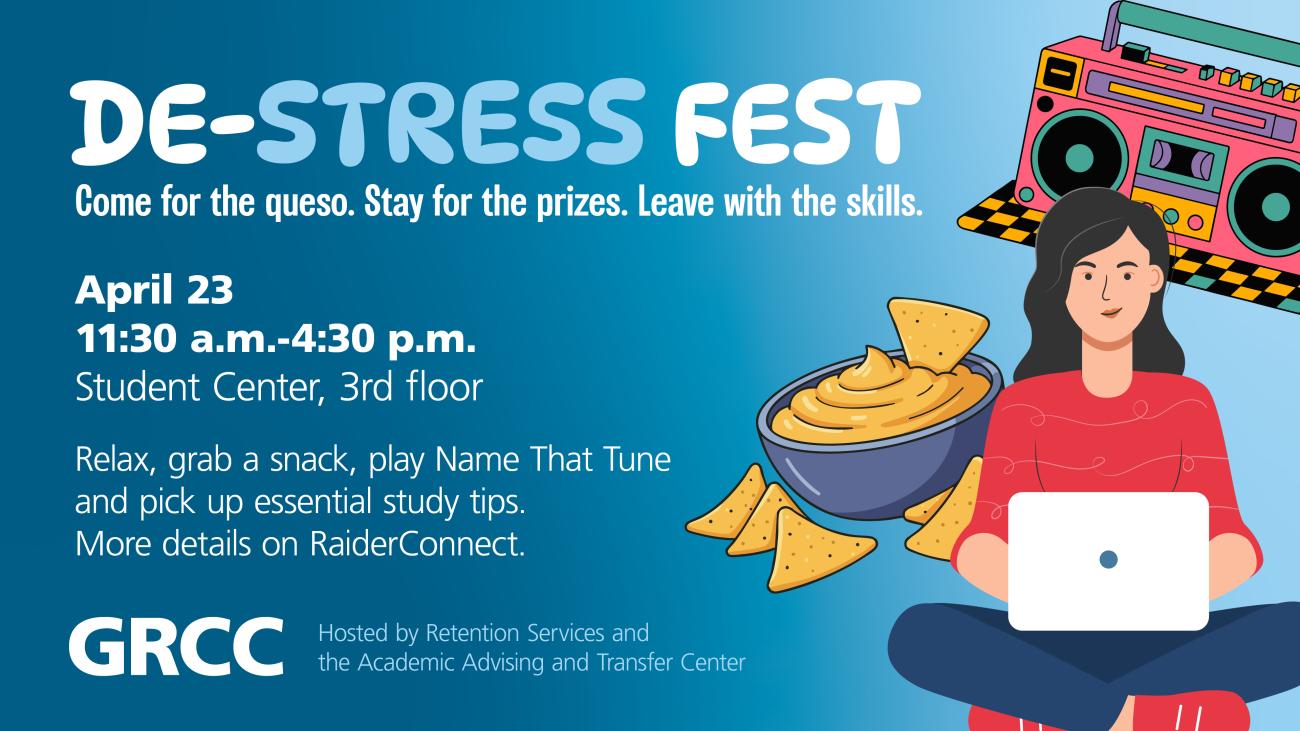 Destress digital post with event details