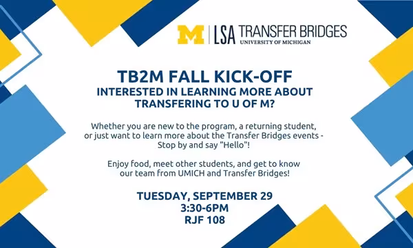Transfer Bridges to UMICH Kick-off!