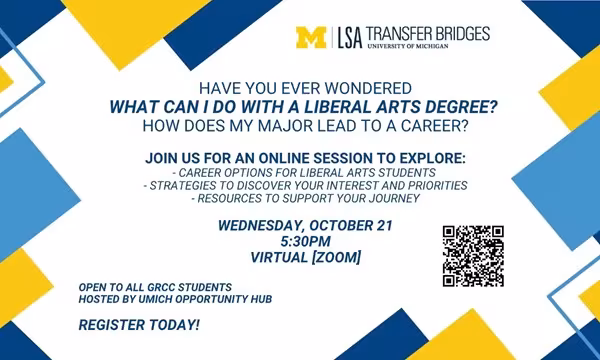 Liberal Arts Degree Exploration Workshop