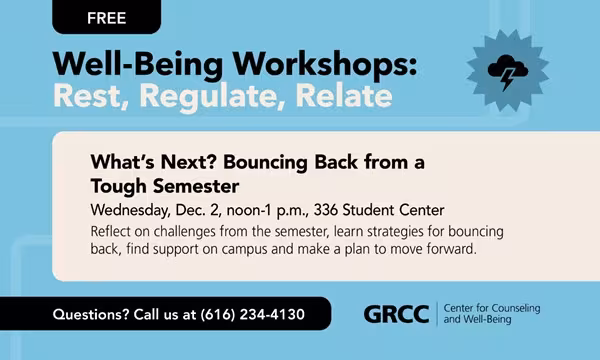 What's Next? Bouncing Back from a Tough Semester