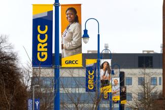 GRCC lamp post banners