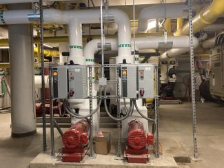 New chilled water pumps in the ATC.