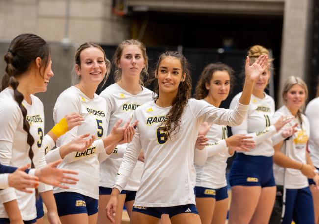 Audrey Torres waving to the crowd.