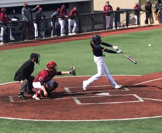 GRCC batter hits the ball.