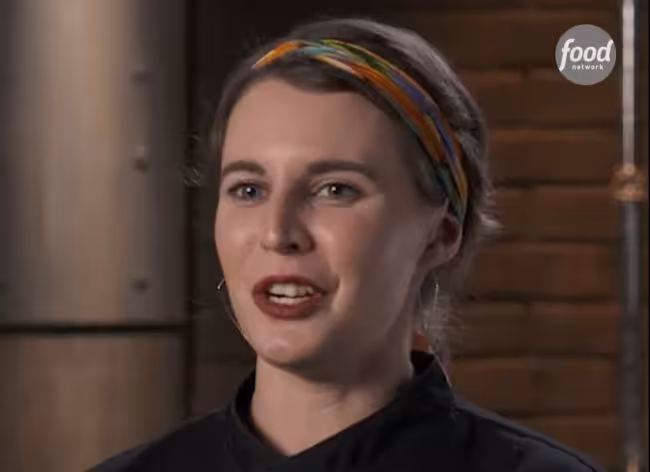 Chef Jenn Struik appearing on the Food Network.