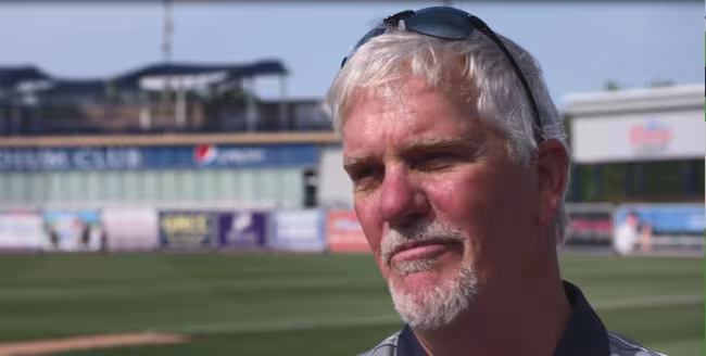 Dave Rozema at what is now LMCU Ballpark.