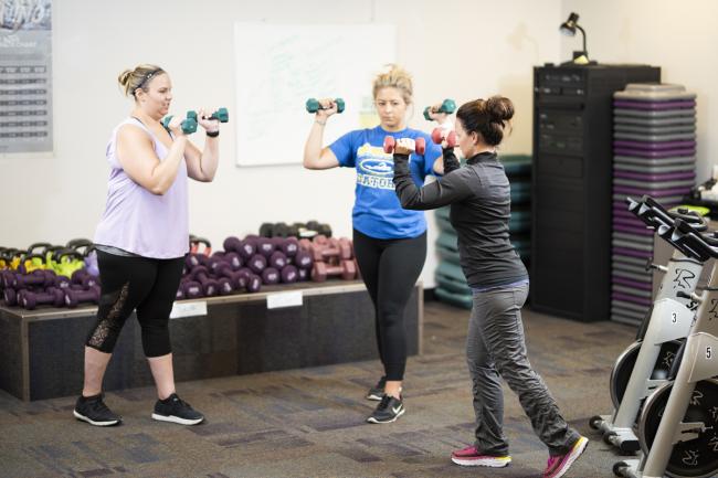 Exercise Science students in class.
