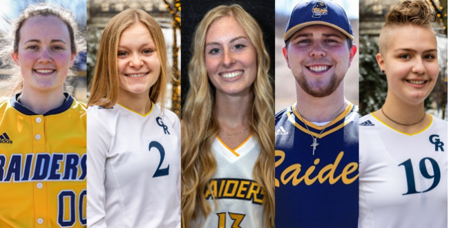 Headshots of the five students with perfect GPAs.