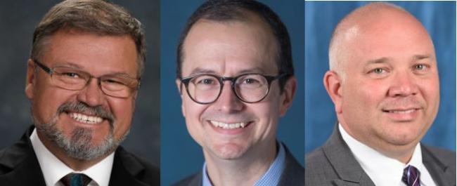 Portraits od Stuard Blacklaw, Tim Casper and Charles Lepper.