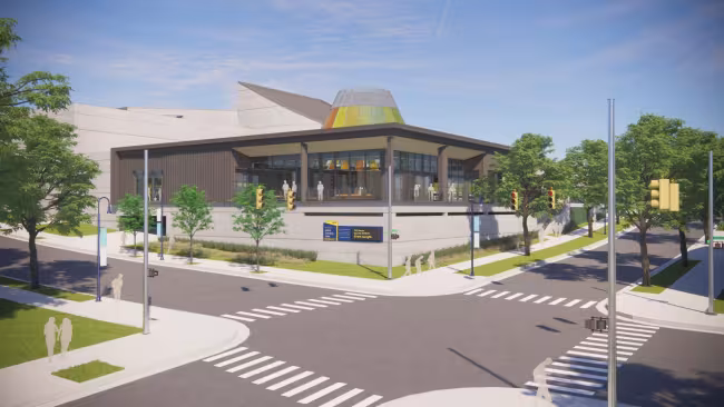 Artist rendering of the new Secchia Piazza.