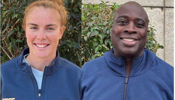 Portraits of Lizzy Hornack and Demiekco Smith. 