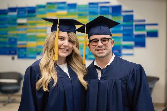 Loyda Cruz and Hector Ortega at Job Training graduation.