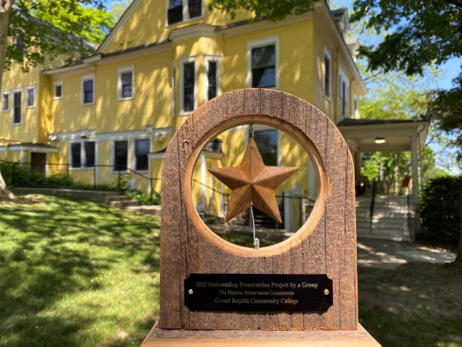 The Historic Preservation Award and Custer Alumni House. 