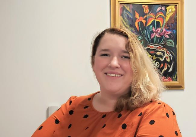 Kelsee Brozek in her office.