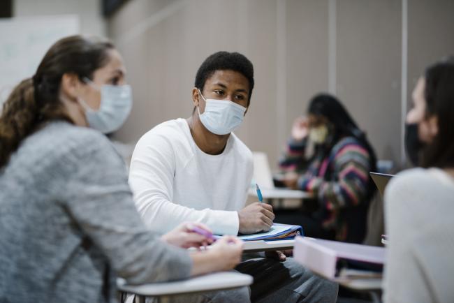 Students in a Language and Thought class.