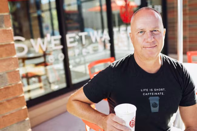 Portrait of Michael Herblet at Sweetwaters.