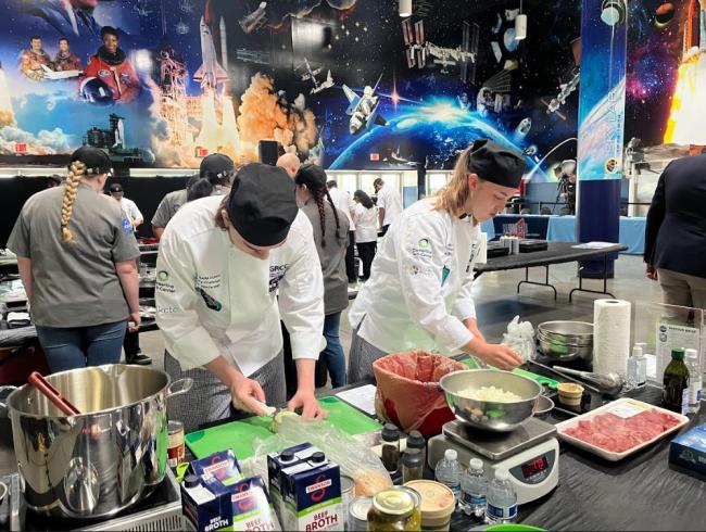 Students competing at the Johnson Space Center.