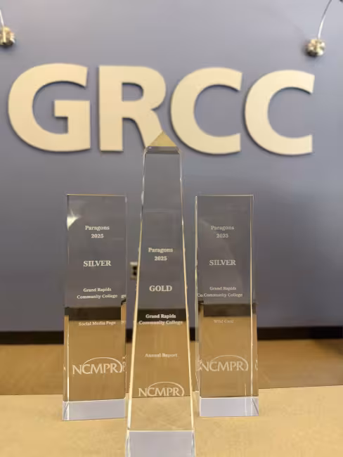 Three crystal awards from the National Council for Marketing and Public Relations.