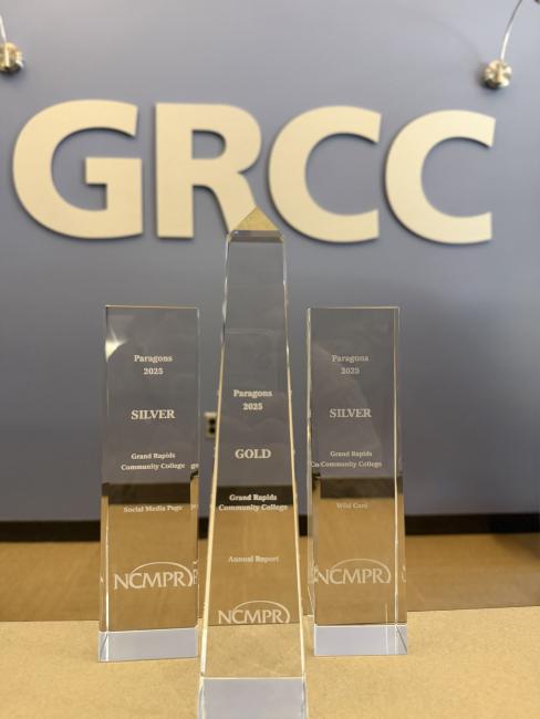 Three crystal awards from the National Council for Marketing and Public Relations.