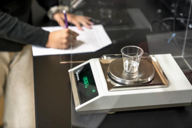 Chemistry lab equipment.