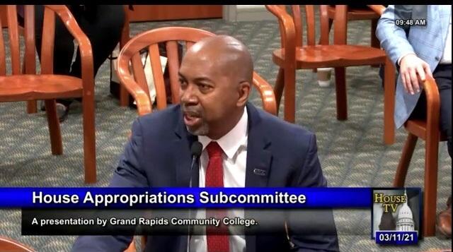 President Pink testifying.