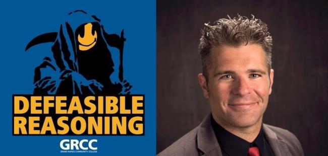 Professor Andrew Rozema and his podcast logo.