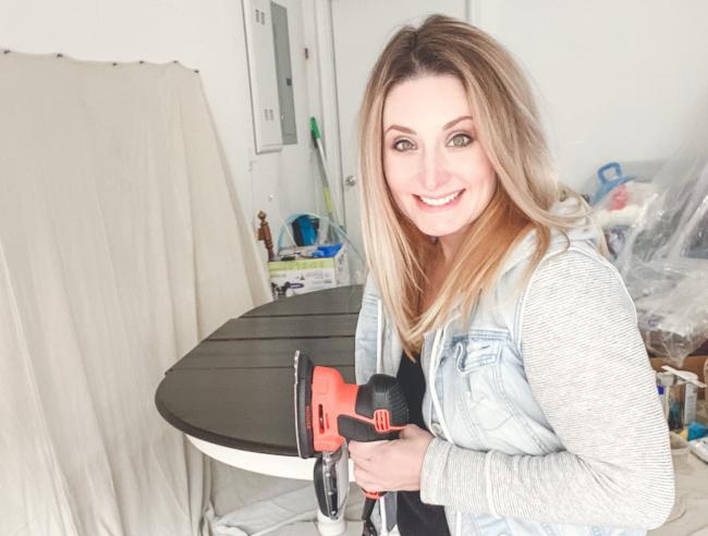 Ashley Vanbennekom working on a project. 